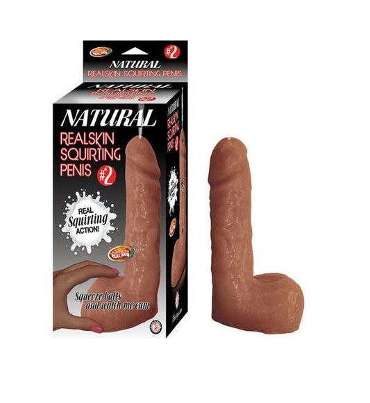 Natural Realskin Squirting Penis #2 Brown